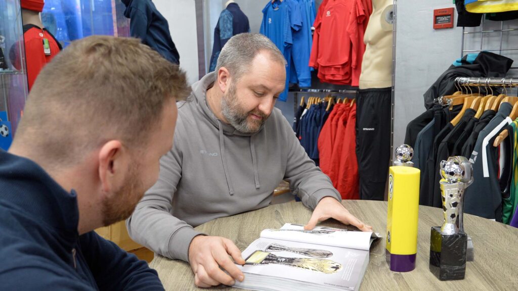 Sales Manager talking to a potential customer