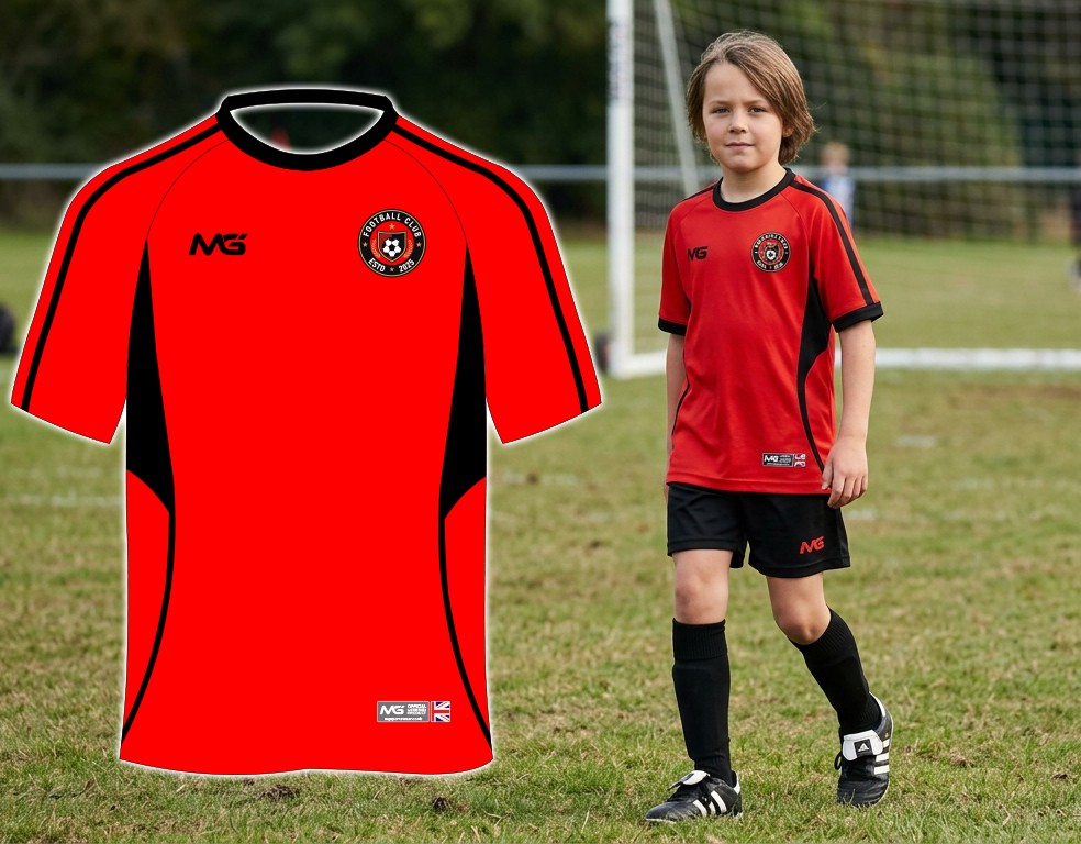 Plain Red Black