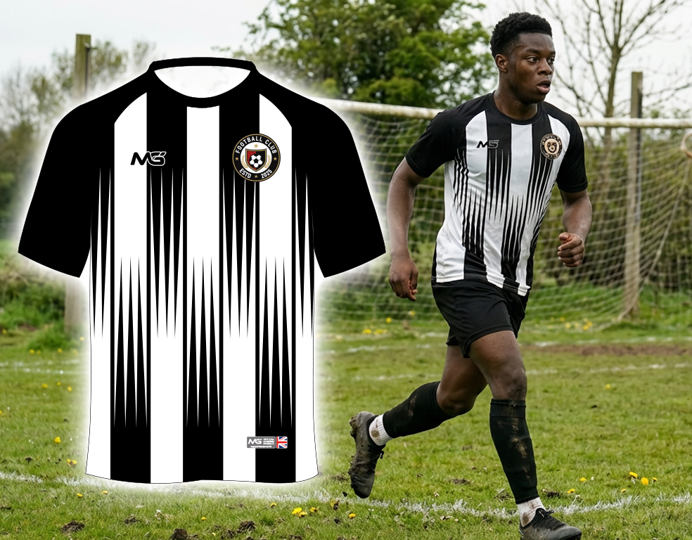 Striped Black White