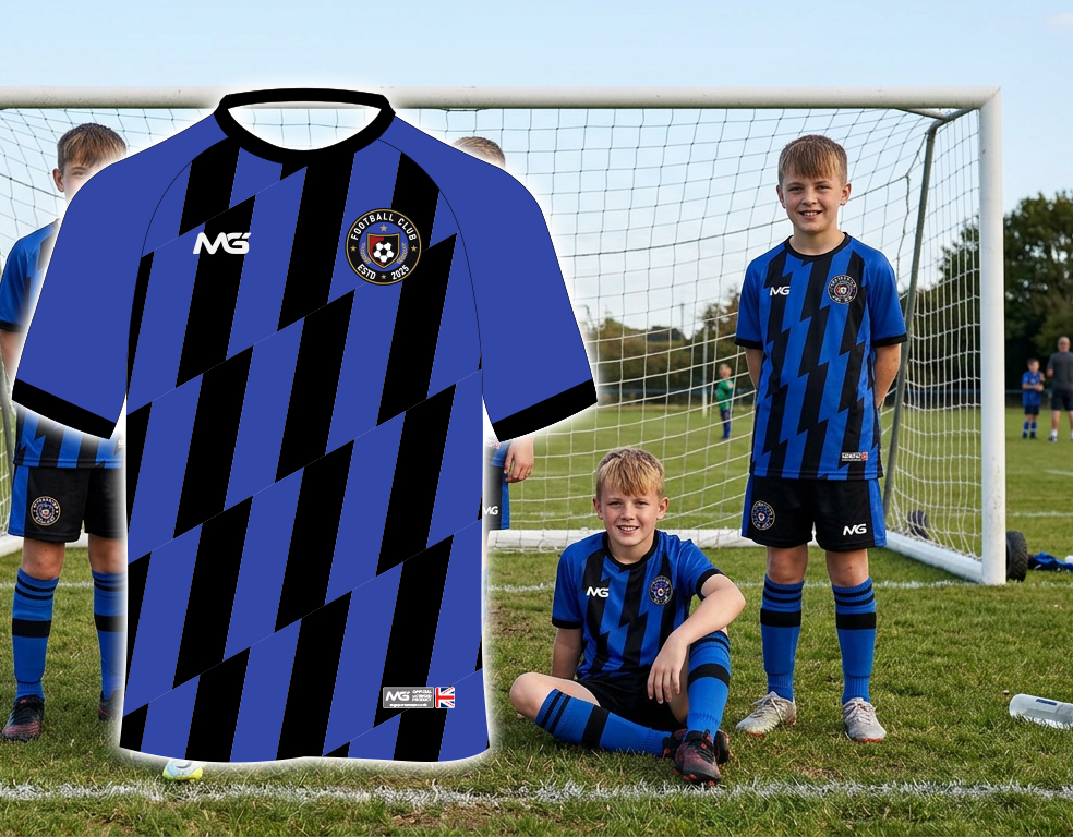 Striped Royal Black