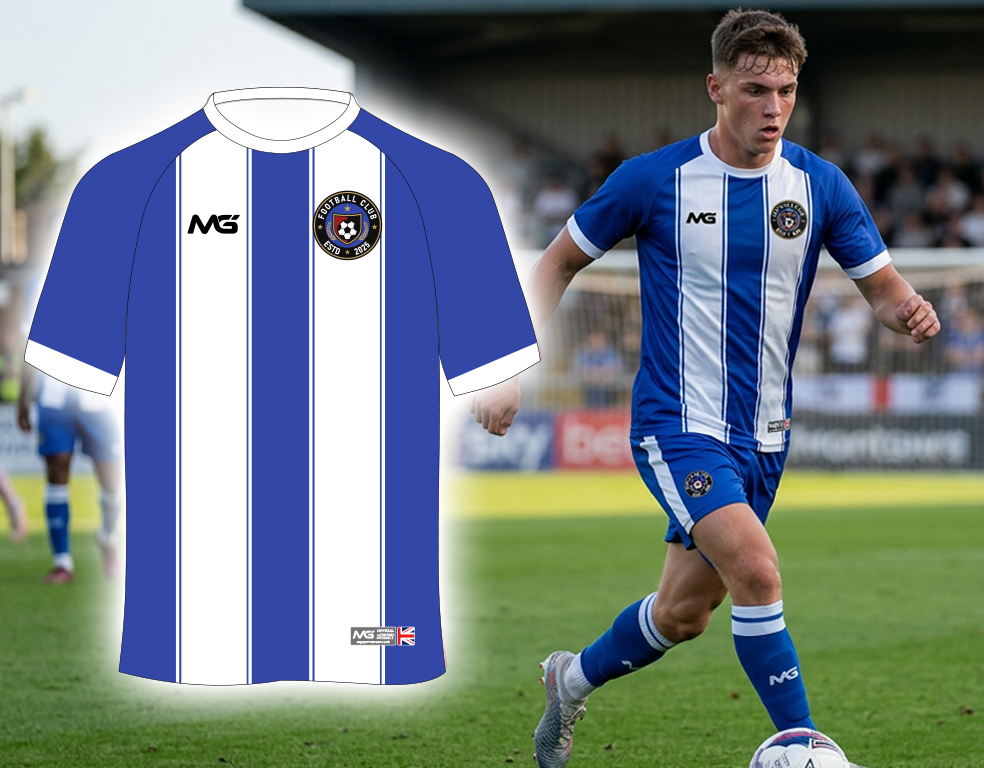 Striped Royal White